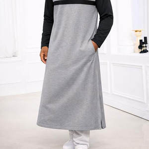 Vêtements islamiques de haute qualité pour hommes arabes musulmans, Thobe personnalisé avec manches longues ou courtes, Daffah, vente en gros, design avec poches - Product Image 2