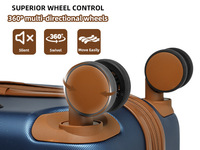 Nouvel ensemble de bagages de luxe 2026 en ABS rigide, étanche, 6 pièces, avec valise trolley extensible en polyester pour le voyage
