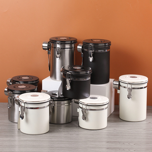 Moderner Edelstahl-Kaffeesatzbehälter (1,2-2,8L) mit Druckverschluss, umweltfreundlich, spülmaschinenfest, mit integriertem Ventil - Product Image 6