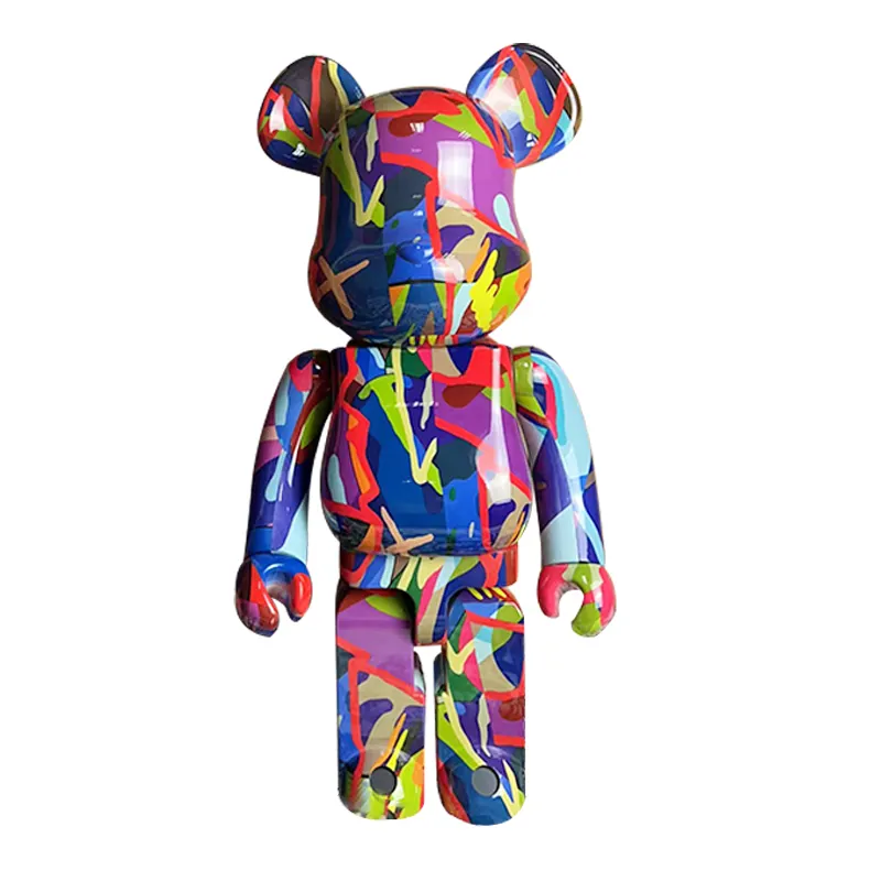 Figur aksi 70cm 28cm vinil bearing bata pembuatan Bearbrick 1000% blok bangunan Beruang kualitas tinggi