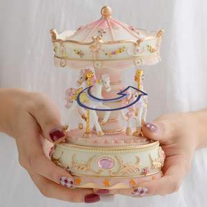 Amore <span class=keywords><strong>per</strong></span> te regalo incartato carosello di carosello a cavallo luci unicorno giostra musicale giostra <span class=keywords><strong>per</strong></span> ragazze e bambini sorellina - Product Image 5