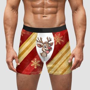 Regalo di Natale 2027, Biancheria Intima da Uomo per Capodanno, Boxer ODM a Vita Media, Altamente Elastici e Traspiranti - Product Image 5