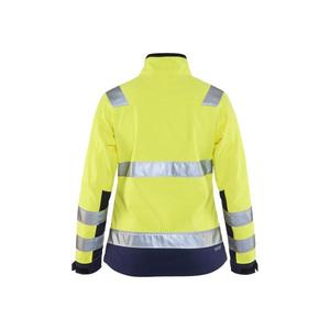 BLAKLADER - 490225173389S Veste softshell haute visibilité pour femme Jaune/Bleu marine-EAN 7330509508381 HI-VIS WORKWEAR - Product Image 2