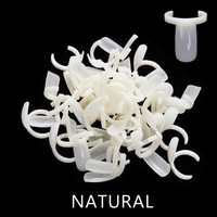 Professionnel bricolage vernis à ongles couleur échantillon affichage carte anneau 50 pièces/sac naturel faux plastique complet ongles conseils Palette carte de couleur