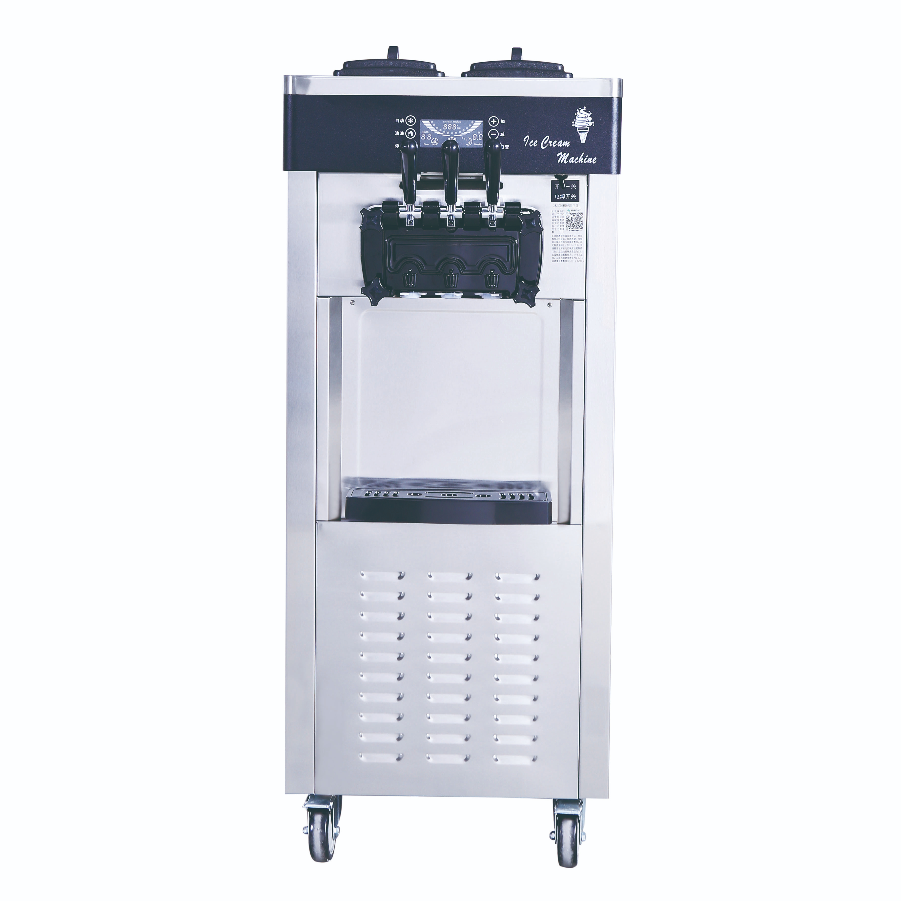 Chinese new wholesale with  large capacity soft   ice cream machine maker