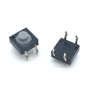 8x8x5MM ALPS 4PIN Condutiva Silicone Soundless Tact Botão Micro Interruptor Auto-Reset Interruptor Momentâneo