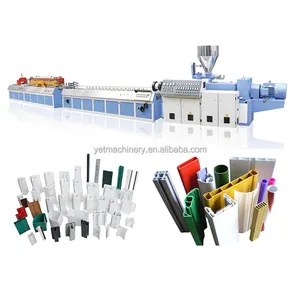 Plastic PVC profile production line PVC windows doors frame profile double screw extruder machine