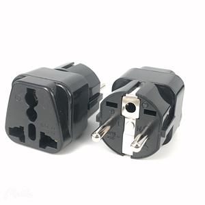 Adaptador de Enchufe Europeo Schuko, Adaptador de Corriente Internacional Tipo E/F para Estados Unidos a Europa, Alemania, Francia, <span class=keywords><strong>Islandia</strong></span>, España - Product Image 3
