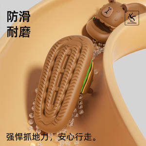 Sandales d'été mignonnes à motifs de dessins animés, Nouveauté, Claquettes antidérapantes « Ugly-Cute », Chaussons respirants pour intérieur et extérieur pour femmes - Product Image 3