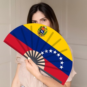Venezuela bayrağı el fanı 33cm el <span class=keywords><strong>ayrılıkçı</strong></span> gün tema fanı - Product Image 5
