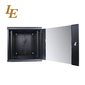 Gabinetes de Pared de Doble Sección Abatibles de 19 Pulgadas, Color Negro RAL9004, con Paneles Laterales Extraíbles, Acero SPCC en Stock - Product Image 4