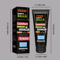 Crème FATAZEN 100% Pure et Naturelle au Beurre de Karité Non Grasse pour Hommes, Anti-Frottement, Contrôle des Odeurs, Réduit les Irritations, pour Usage Quotidien et Longue Durée