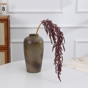 Ramo di Amaranto Artificiale a Cascata di Lusso, Pianta Finta Lunga e Pendente per Arco Nuziale, Hall di Hotel, Decorazione Floreale per la Casa - Product Image 5