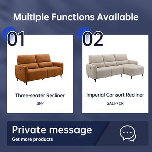 Set di Divani Reclinabili Elettrici Pieghevoli Moderni ed Eleganti per <span class=keywords><strong>Soggiorno</strong></span> di Villa Contemporanea - Product Image 5