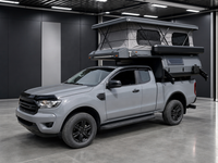 Camper de luxe sur pick-up tout-terrain à énergie solaire avec batterie au lithium pour la vie hors réseau
