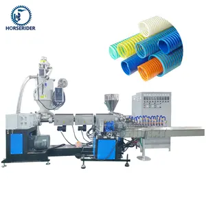 Fibra Reforçada Tubo Extrusão Linha/PVC Trançado Tubo Extrusão Linha/PVC Jardim Soft Pipe Making Machine