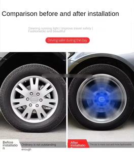 4 pièces <span class=keywords><strong>60mm</strong></span> 61mm 69mm 134mm enjoliveurs de <span class=keywords><strong>moyeu</strong></span> de roue flottants à LED avec logos personnalisés pour Audi <span class=keywords><strong>BMW</strong></span> - Product Image 3