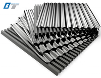 Tôle galvanisée à chaud 0,55 mm-0,45 mm, métal ondulé, trapézoïdal, calamine prépeinte, plaque de toiture Z60 Z80 Z40 Bis/KS, découpe