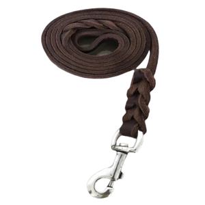 الفاخرة مضفر جلد الكلب الرصاص الحبوب لينة مقود الكلب من الجلد الأصلي - Product Image 3