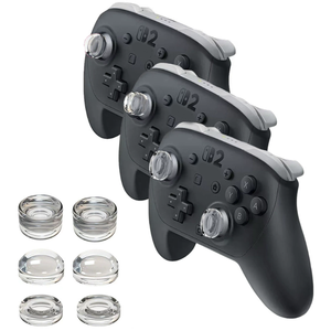 Trong suốt Silicone ngón tay cái Grip mũ cho Nintendo chuyển đổi 2 Pro điều khiển chống trượt cạnh tranh phím điều khiển nâng cao bao gồm - Product Image 2