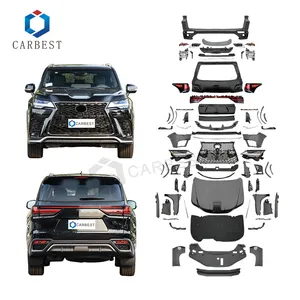 New Type Car Bumper Conversion Upgrade Car Body Accessory Kits LX570 Body Kit For Lexus 2008-2015 To LX600 2022