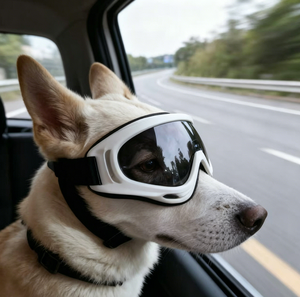 Gafas de sol para perros Border <span class=keywords><strong>Collie</strong></span>/Golden Retriever/Corgi/French Bulldog/Maine Coon, resistentes al viento, resistentes a impactos, correas dobles, completas - Product Image 2