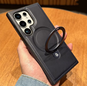 Étui de téléphone <span class=keywords><strong>en</strong></span> <span class=keywords><strong>cuir</strong></span> magnétique <span class=keywords><strong>avec</strong></span> support d'anneau <span class=keywords><strong>pour</strong></span> Samsung S26 S26 Ultra, étui de téléphone mobile professionnel sans fil <span class=keywords><strong>pour</strong></span> <span class=keywords><strong>Iphone</strong></span> 15 Pro Max - Product Image 3