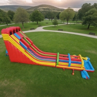 Grands toboggans aquatiques gonflables, installations aquatiques gonflables, toboggan aquatique gonflable commercial
