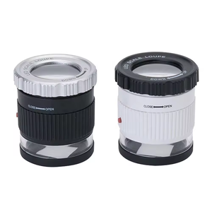 30x हैंडहेल्ड बेलनाकार मैग्नीफायर ग्लास लेंस के साथ नेतृत्व यूवी लैंप गहने मैग्निफायर ग्लास लेंस - Product Image 1