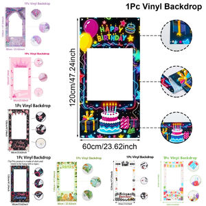 120*60 ס "מ ילדים יום הולדת באנר רקע בד קריקטורה יום הולדת - Product Image 1