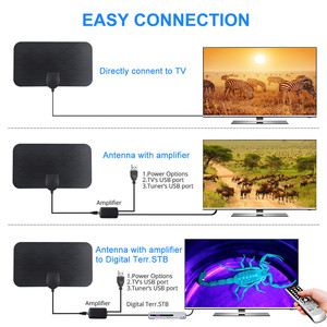 HD Digital antena DVB-T DVBT-2 VHF ขยายสัญญาณ28dB รับสัญญาณเสาอากาศทีวีในอาคาร HDTV ในบ้าน - Product Image 2