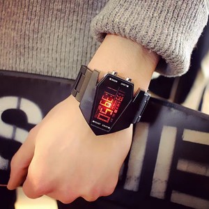 Montre numérique volante, meilleurs fabricants, montres-bracelets pour enfants, bracelet en caoutchouc parfait, double heure, montre pour homme - Product Image 3