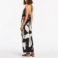 Ensemble deux pièces d'été pour femmes, veste sans dos irrégulière et jupe longue maxi, tenue élégante vintage pour femmes