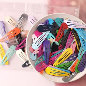 <span class=keywords><strong>MIO</strong></span> 5cm Surtido de niñas Color sólido Moda Snap Hair Clip Metal Mini Snap Hair Barrette Accesorios Niños Bb Hair Clip personalizado - Product Image 4