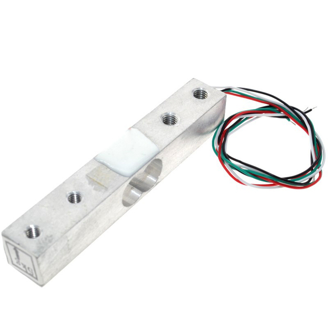 YZC-131 Micro Load Cell 2kg Capacity Analog Output Miniature Weighing Sensor for Kitchen Jewelry Portable Scales (75x12.7mm)