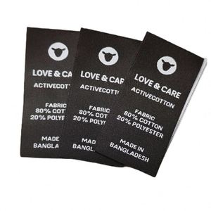 Etiquetas Textiles Premium Ecológicas y Sostenibles de Damasco Termoadhesivas, Etiquetas Tejidas Personalizadas Lavables para Coser en Bolsos - Product Image 2
