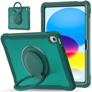 Étui pour tablette iPad 11e génération 2025 avec support rotatif, sangle de poignet 12,9 pouces, étui de protection intégral antichoc - Product Image 6