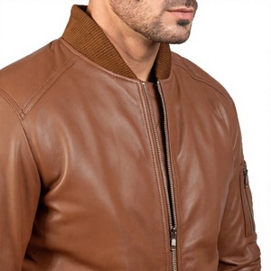 Veste en cuir pour homme, nouvelle collection, design tendance, qualité supérieure, OEM, nouvelle conception, veste en cuir d'hiver pour homme - Product Image 5