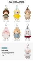 POPMART Officiel Labubu the Monsters Hair Salon Series Pendentif en vinyle et peluche Boîte mystère Jouets tendance Boîtes surprise Poupées décoratives