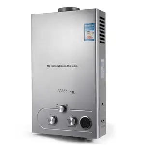 Chauffe-eau électrique sans réservoir au gaz Propane 18l, gpl, Kit de douche avec chaudière à économie