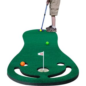 Set di pratica da Golf per interni/esterni regolabile Premium include 3 palline di ausilio per l'allenamento bandiere per tazze di alta qualità - Product Image 4