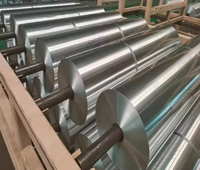 Papier d'aluminium 8011 à bas prix pour la crème glacée, rouleau géant de papier d'aluminium argenté, 300 kg par rouleau