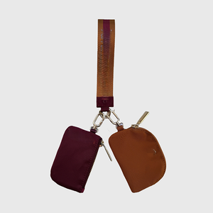 Portachiavi a doppia tasca impermeabile con cerniera, tinta unita, alla moda, con portamonete e porta carte, spedizione da magazzino USA - Product Image 4