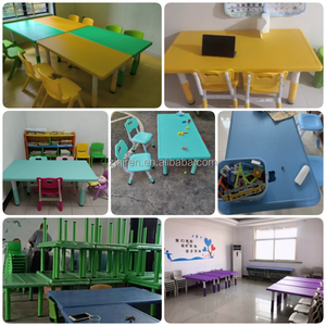 Juego de Mesa y Silla Infantil con Forma de Arco Lunar, Altura Ajustable, Tablero Ignífugo, Diseño Moderno, para Sala de Estar o Parque - Product Image 6