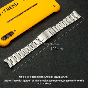 Reemplazo Ro-lex Day-Tona Sub Mariner Watch Band Pulsera 20mm Hombres 316 Correa de acero inoxidable sólido - Product Image 5