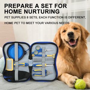 Suministros para Mascotas, Cortauñas de Viaje, Removedor de Pelo, Guantes de Masaje, Cepillo de Dientes, Tazón Plegable, Herramientas de Aseo para Perros y Gatos - Product Image 6