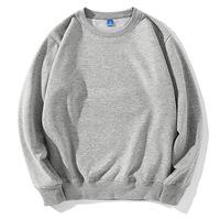 430G Velours Polaire Lourd Sweats Hiver Porter Ras Du Cou Sweat Logo Personnalisé Haute Qualité En Gros Hommes Crew Sweats