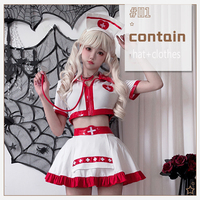 Costume d'infirmière sexy pour femme adulte pour Halloween, uniforme de médecin, jupe d'infirmière, jeu de rôle sur scène, costume d'anime