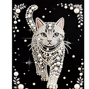 Kit de Peinture Diamant DIY XIXI avec Perles et Chat, Cadre Acrylique, Styles Multiples, Autocollants, Toile, Outils d'Artisanat, Décoration Murale pour la Maison - Product Image 1