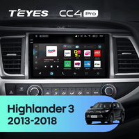 TEYES CC4 PRO para Toyota Highlander 3 XU50 2013-2018, CarPlay, Android Auto, Radio 2DIN, Reproductor Multimedia Estéreo para Auto